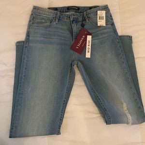 VIGOSS mid-rise light wash jeans